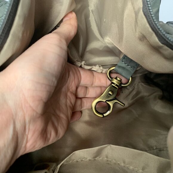 Timi & Leslie Marie Antoinette Silver Nylon Quilted Baby Diaper Bag - Size Large - Picture 14 of 16